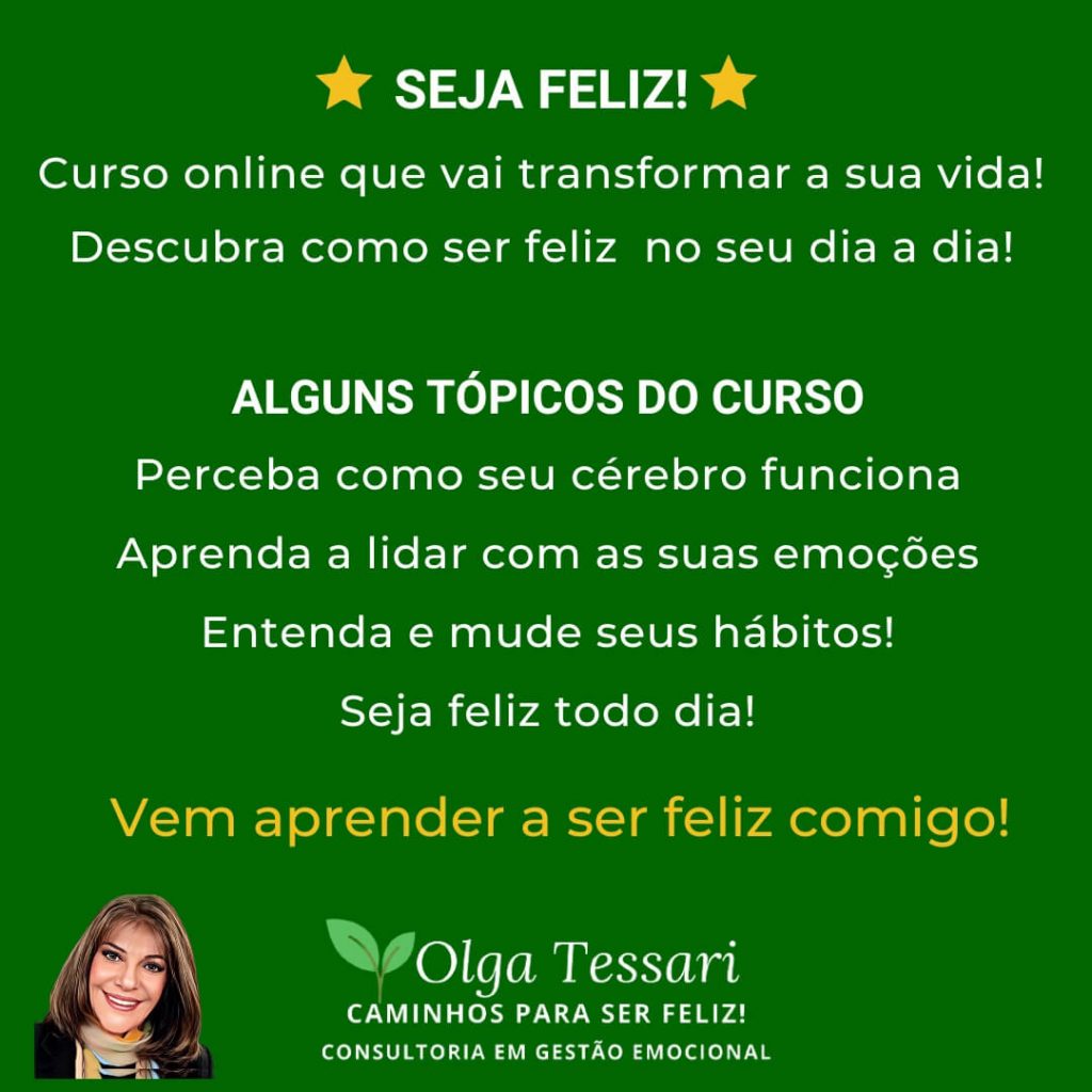 Seja feliz! Curso online!